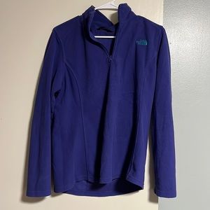 fleece 1/4 zip north face pull over
